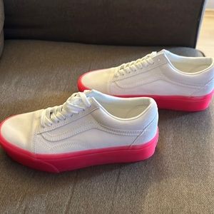 Vans platform hot pink bottoms men’s 8.0 women’s 9.5